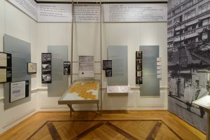 Room 4 of museum exhibit with Intrator and Berglas family generational photos