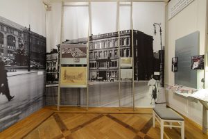 Museum exhibit showing the home of the family Panofsky, an old banking family.
